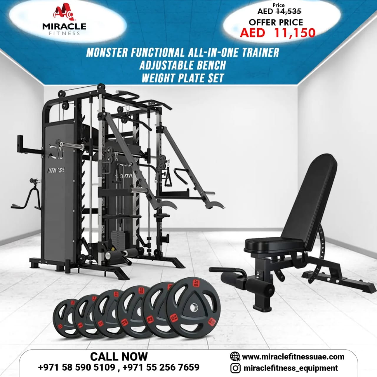 All-in-One Functional Trainer Combo Set