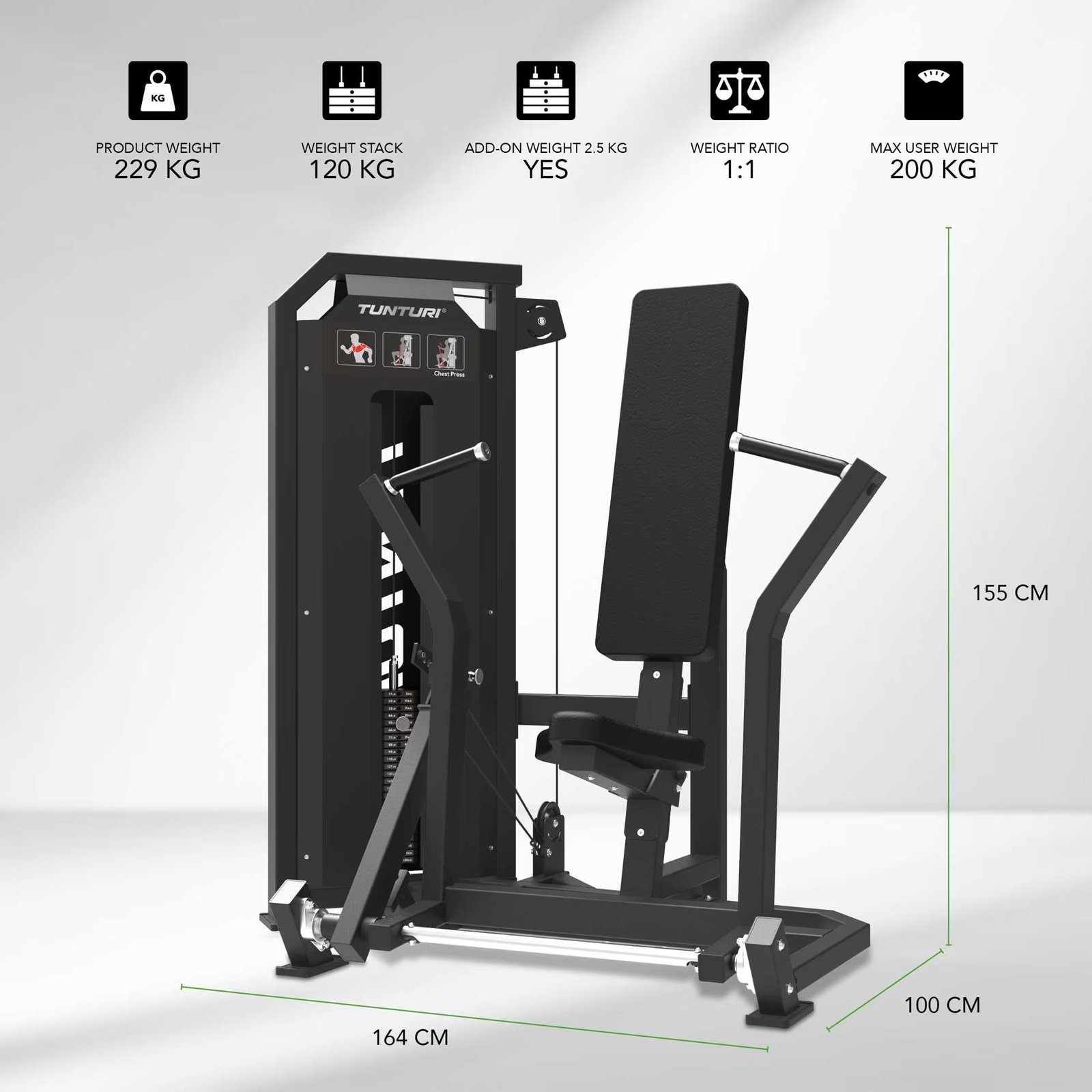 Tunturi Platinum Chest Press - V-series