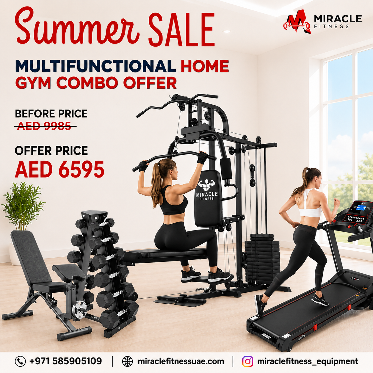 Miracle Fitness Multifunctional Trainer Combo Set