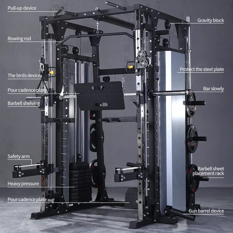 MIRACLE FITNESS ALL-IN-ONE SMITH FUNCTIONAL TRAINER HD137