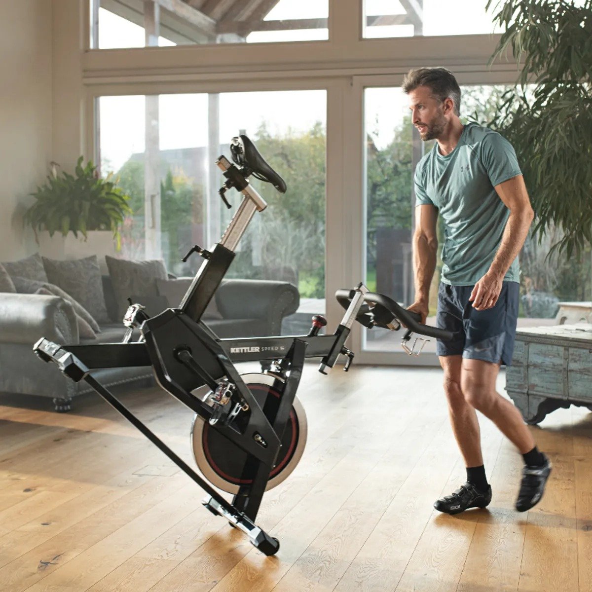 Kettler Speed 5 Commercial Spinning Bike with Integrated LCD
