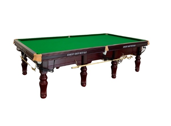 Knight Shot Buffalo 12ft Commercial Snooker Table – Mahogany Finish