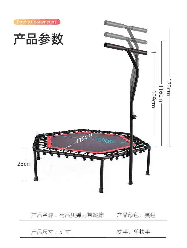 Body Strong 45-inch Gym Hexagonal Fitness Trampoline