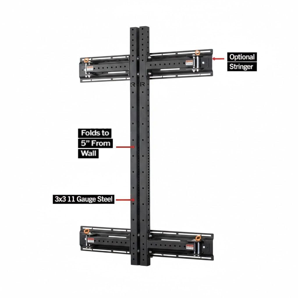 Liftdex Wall Mounted Foldable Squat Rack