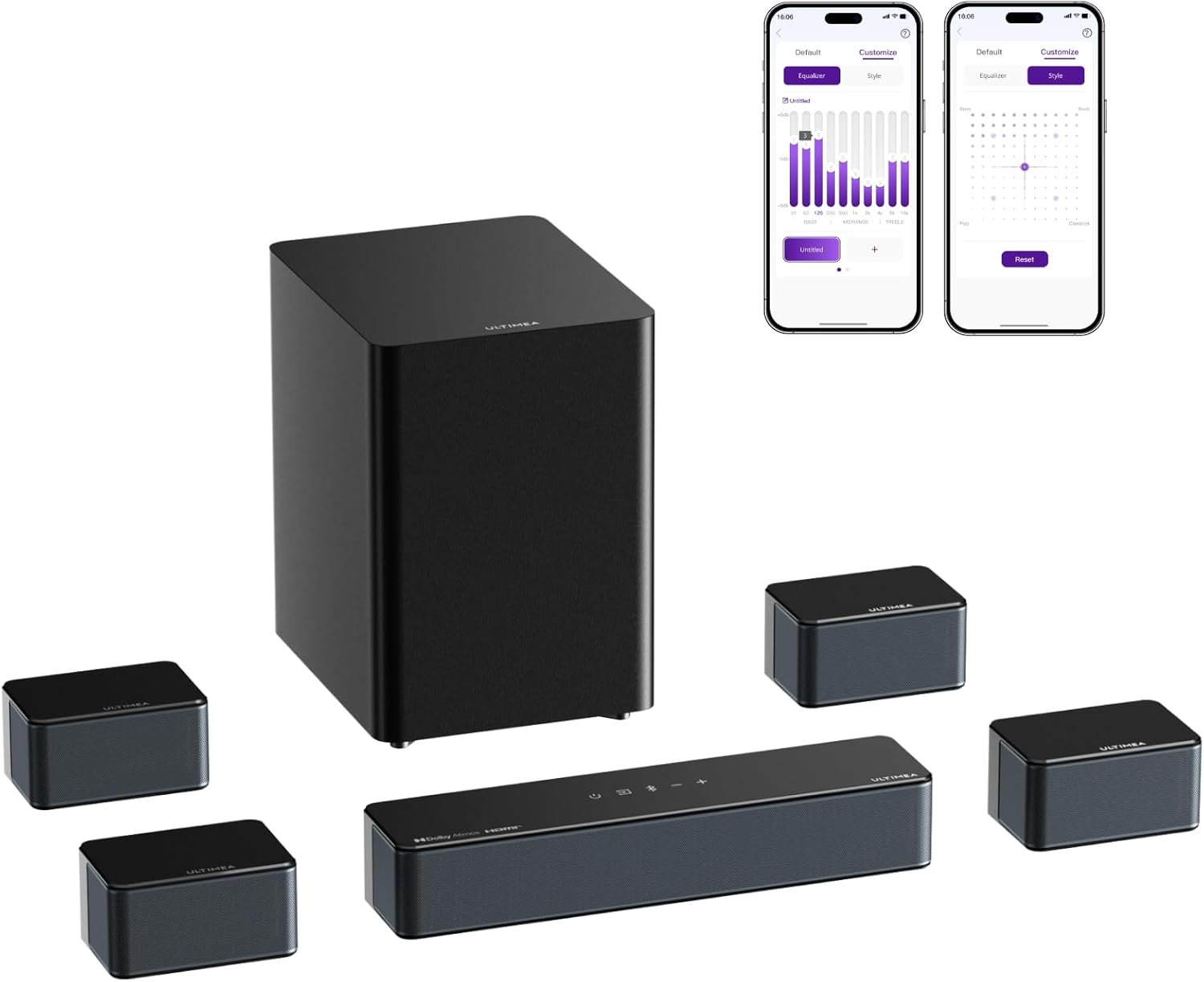 Body 7.1 Sound Bar with Dolby Atmos, 500W Home Theater Surround System