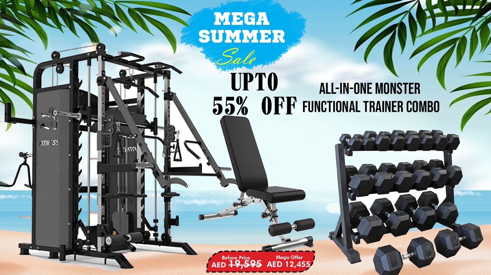 Multi Functional Home Gym Equipment Combo Offer