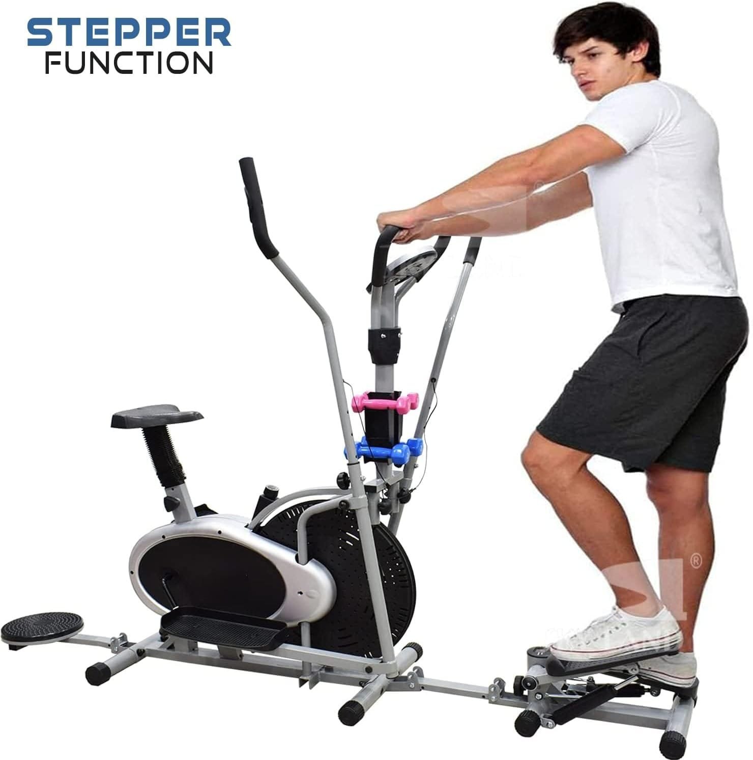 SKY Fitness Multifunctional 5-In-1 Orbitrek Exercise Bike