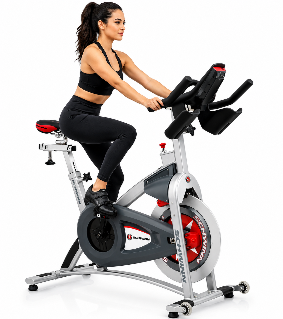 Schwinn - AC Sport Spinning Bike Quantum Silver