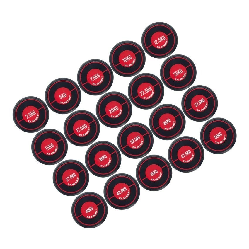 TA Sport Round Rubber Dumbbell Set – 2.5kg to 50kg (20 Pair)