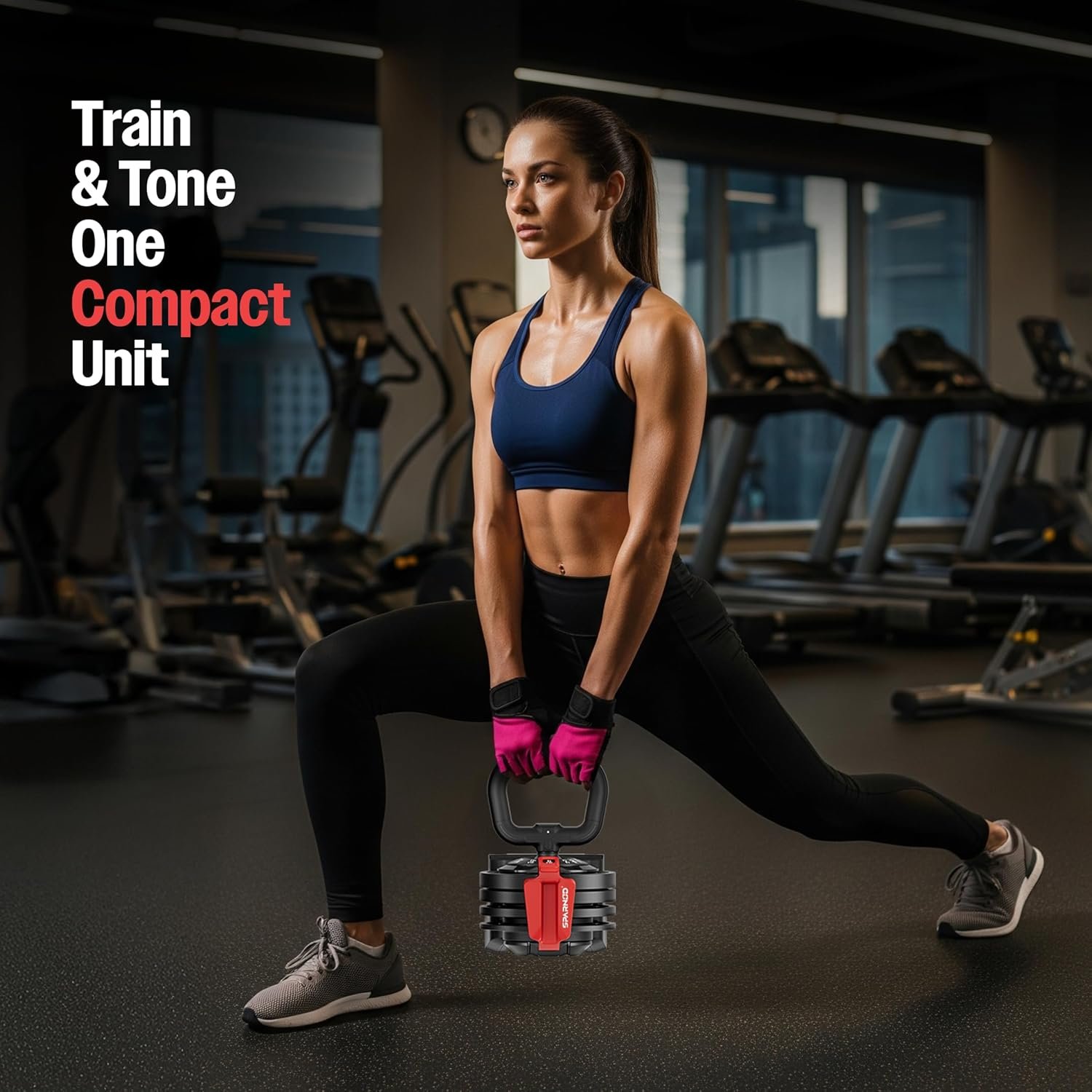 Body Strong Fitness SAD-25 Adjustable 3-in-1 Dumbbell Set,3–24kg