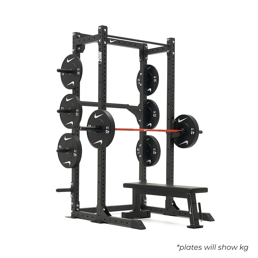 Nike Strength Commercial-Grade Half Rack with Storage