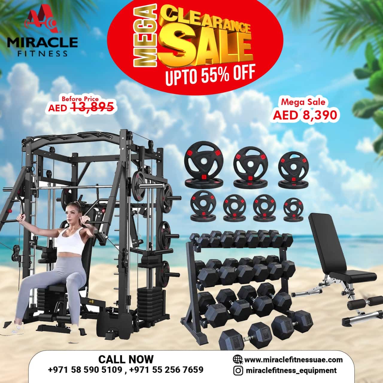 Miracle Fitness All-in-One Multi Functional Trainer Combo Offer