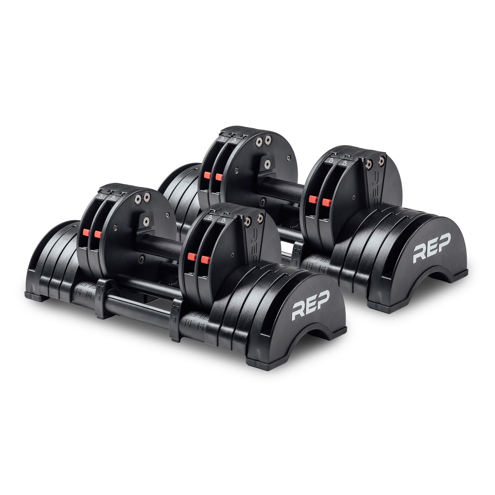 REP Fitness QuickDraw Adjustable Dumbbells Pair 15Kg- USA