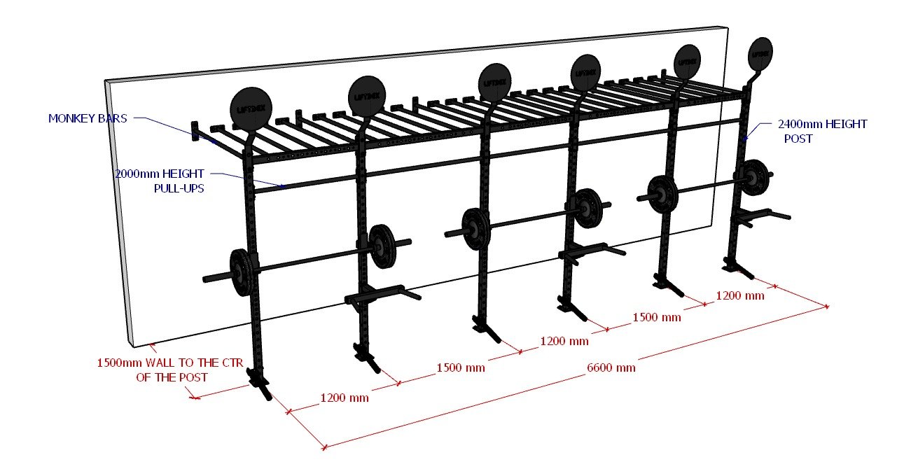 Body Strong Multifunctional Monkey Bar Rigs & Rack BH02