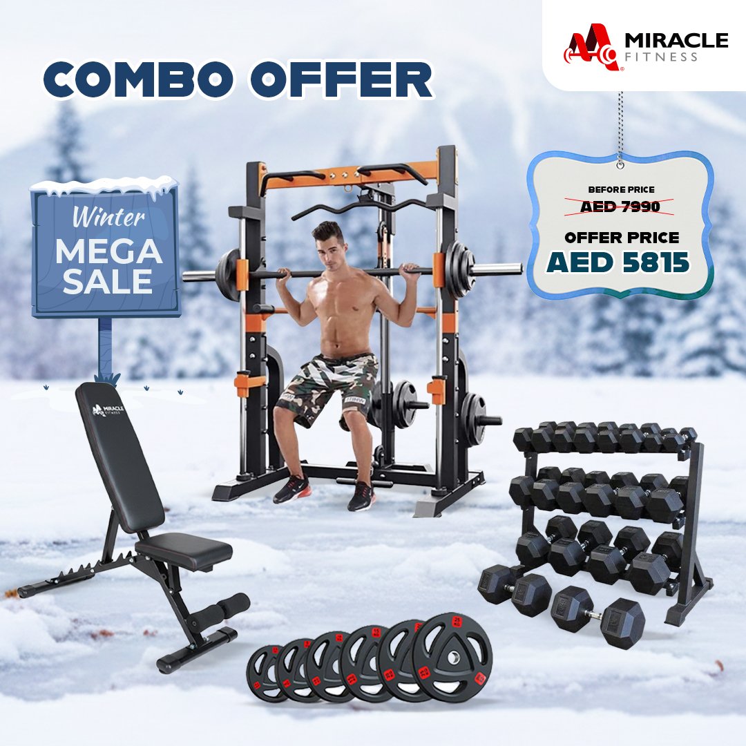 Fitness Gym Equipment Combo Set