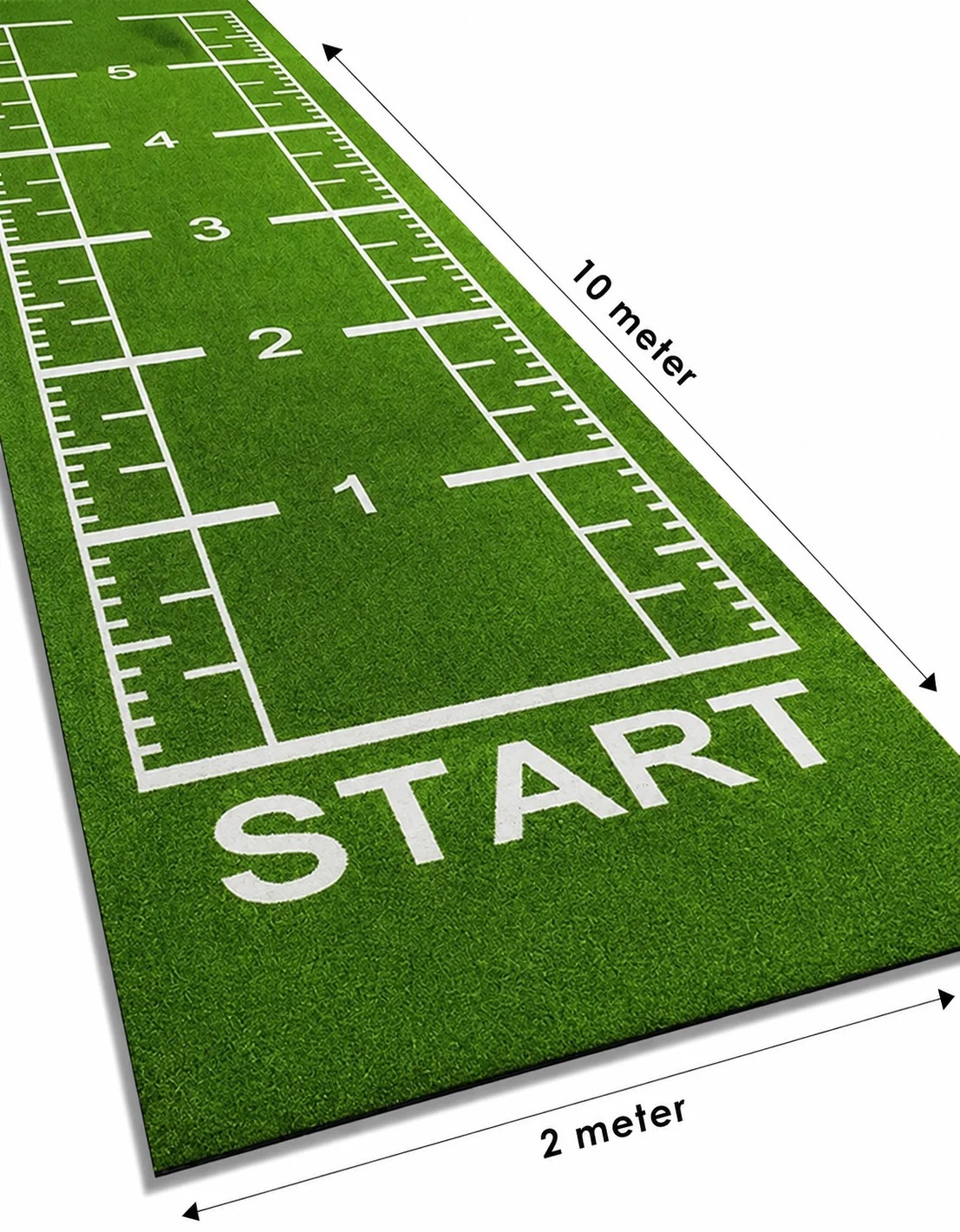 Miracle Fitness Fitness Professional Artificial Lawn / Sled Track with Numerics - 10 Meters