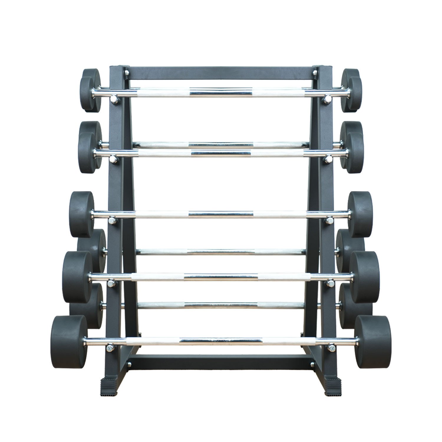 Harley Fitness TPU Fixed Straight Barbell Set with Rack (10 - 50Kg)