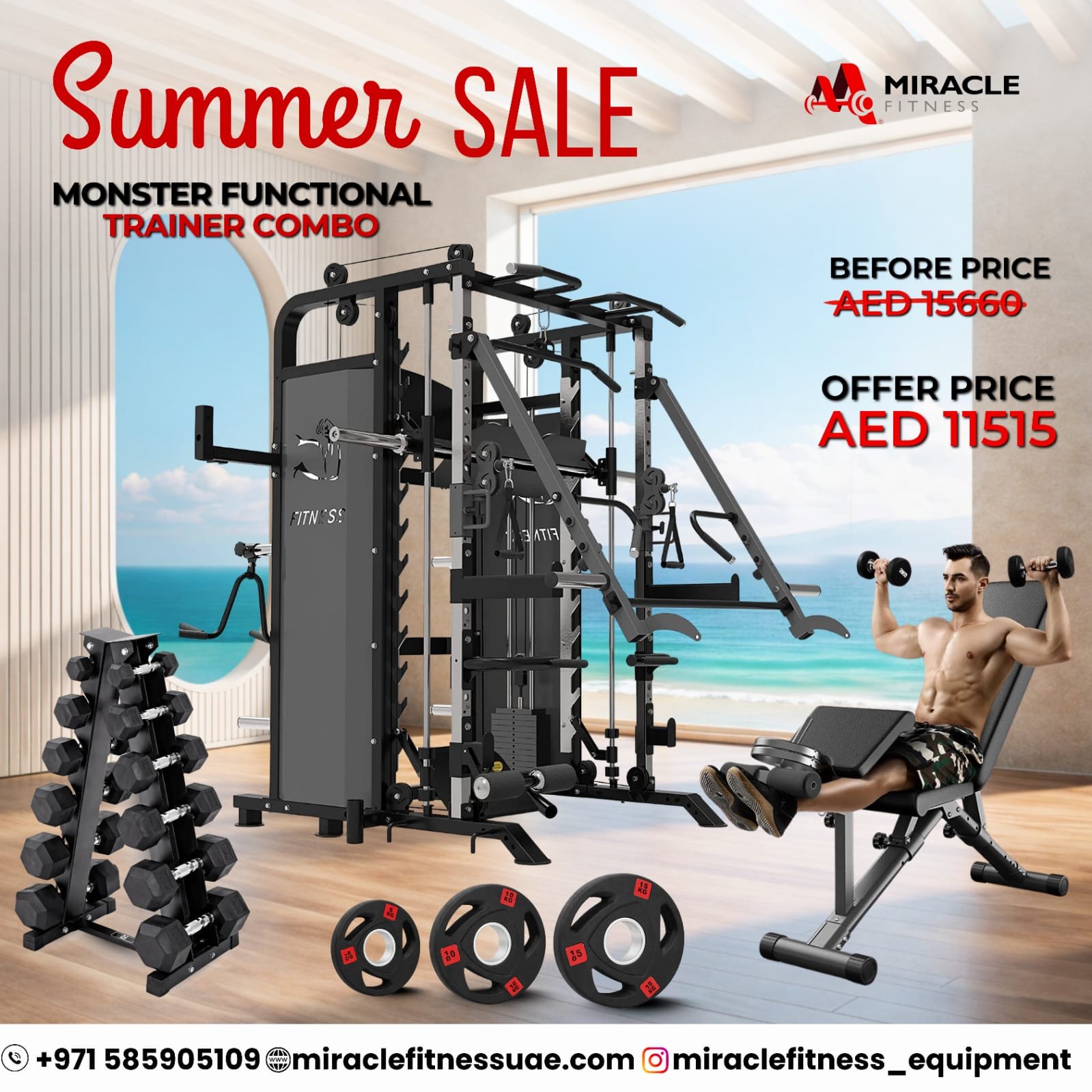 All-in-One Monster Functional Trainer All-in-One Combo DY9000