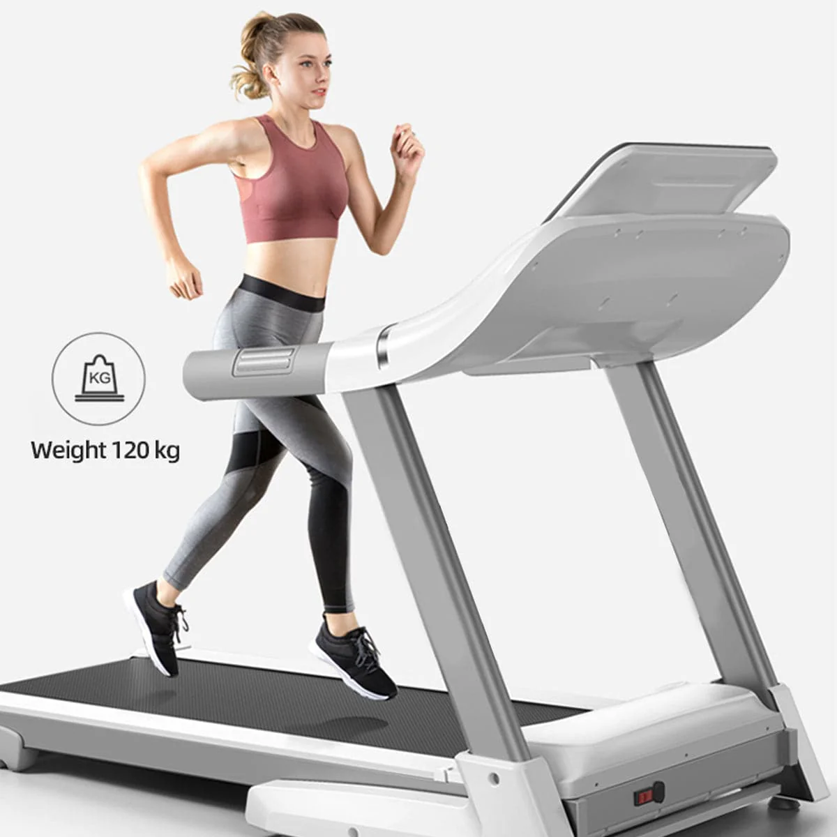 Miracle Foldable Treadmill with 10.1" Touch Display - Quiet Motor, Spacious Running Area