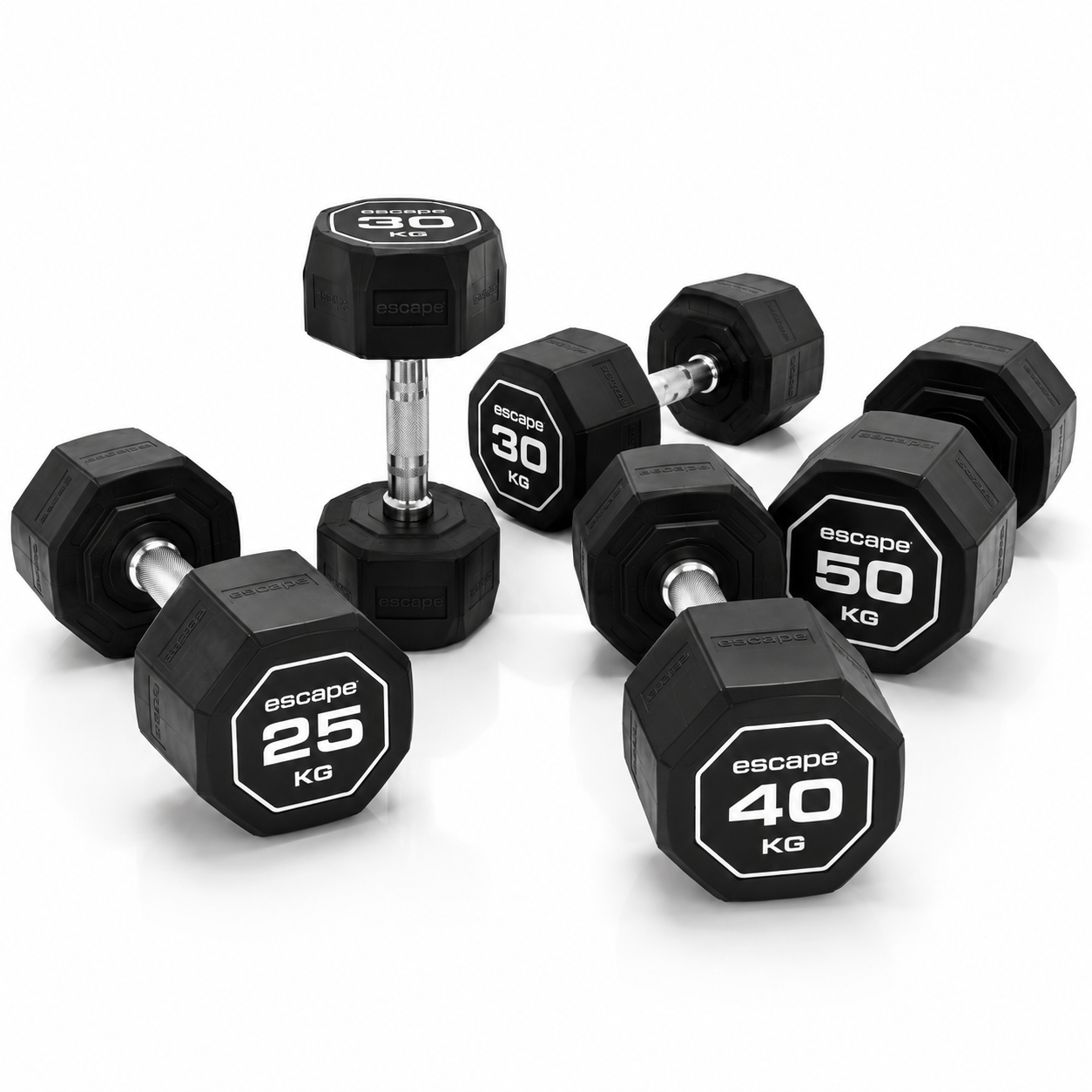 Escape Fitness Nucleus Urethane Dumbbells Sets 2Kg to 30Kg - UK