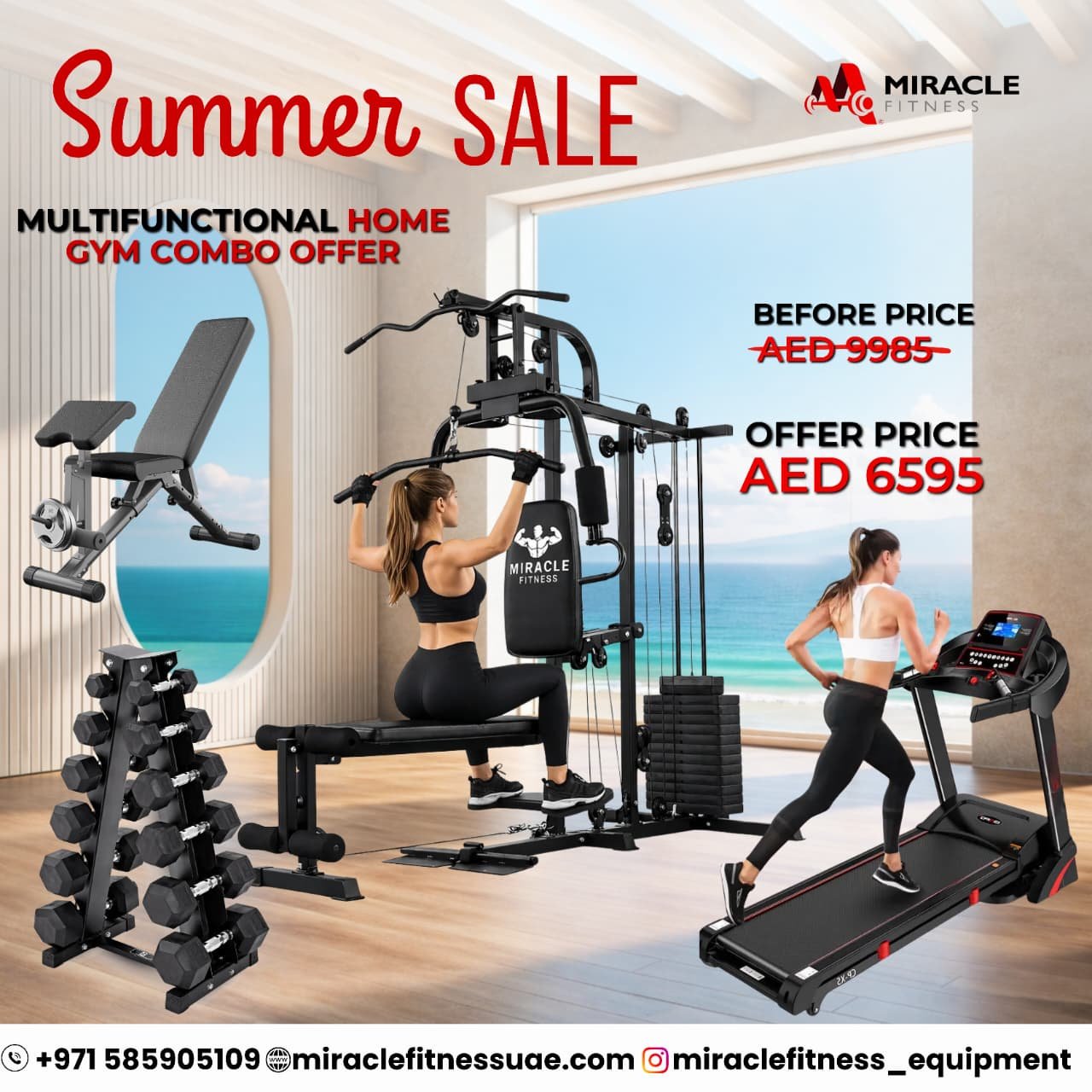 Miracle Fitness Multifunctional Trainer Combo Set