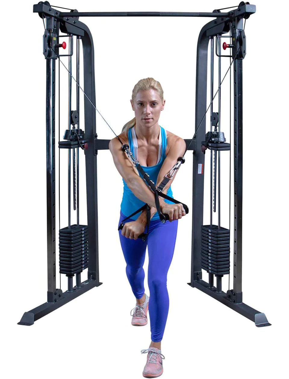 Body-Solid Powerline PFT100 Functional Trainer Cable Machine, Dual 160 Lb Weight Stacks