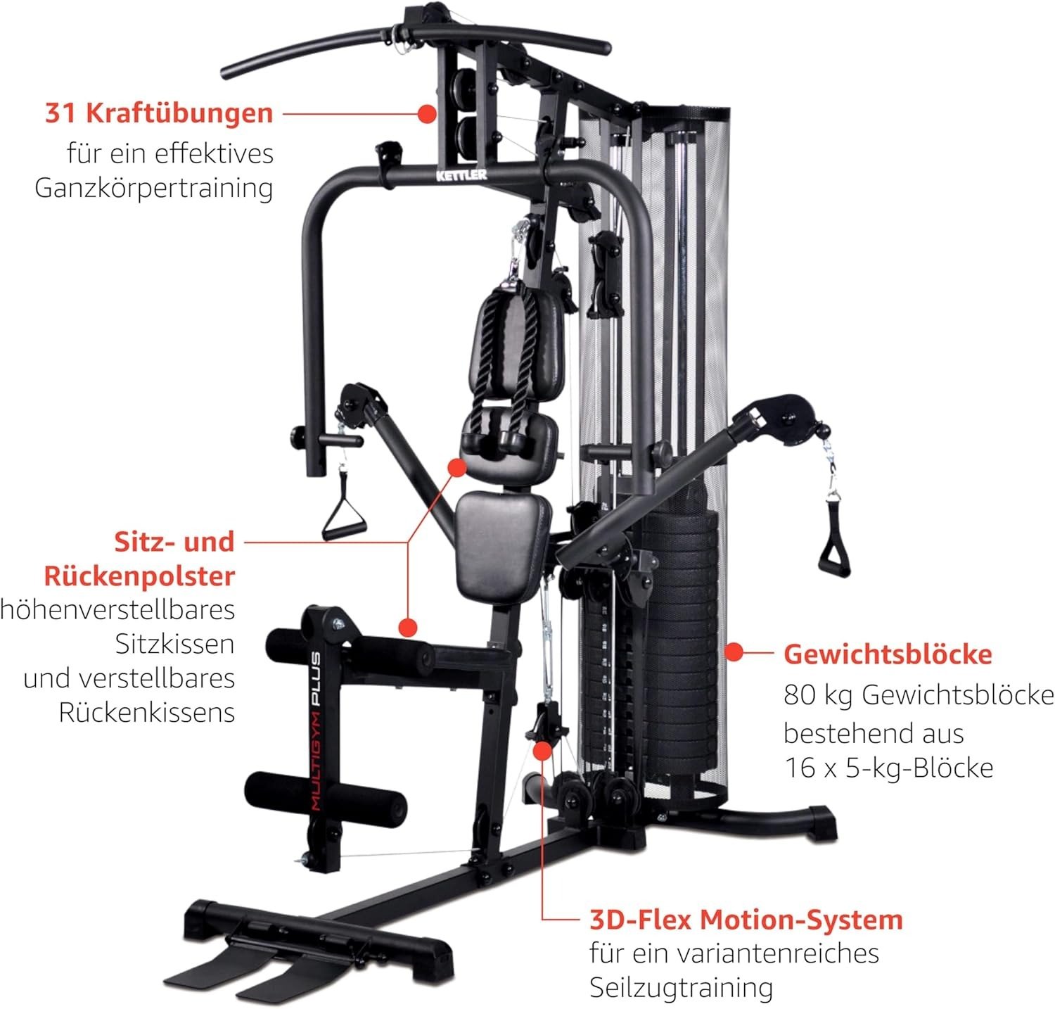 Kettler Mutli Gym Plus Training Station | Pack Of 4