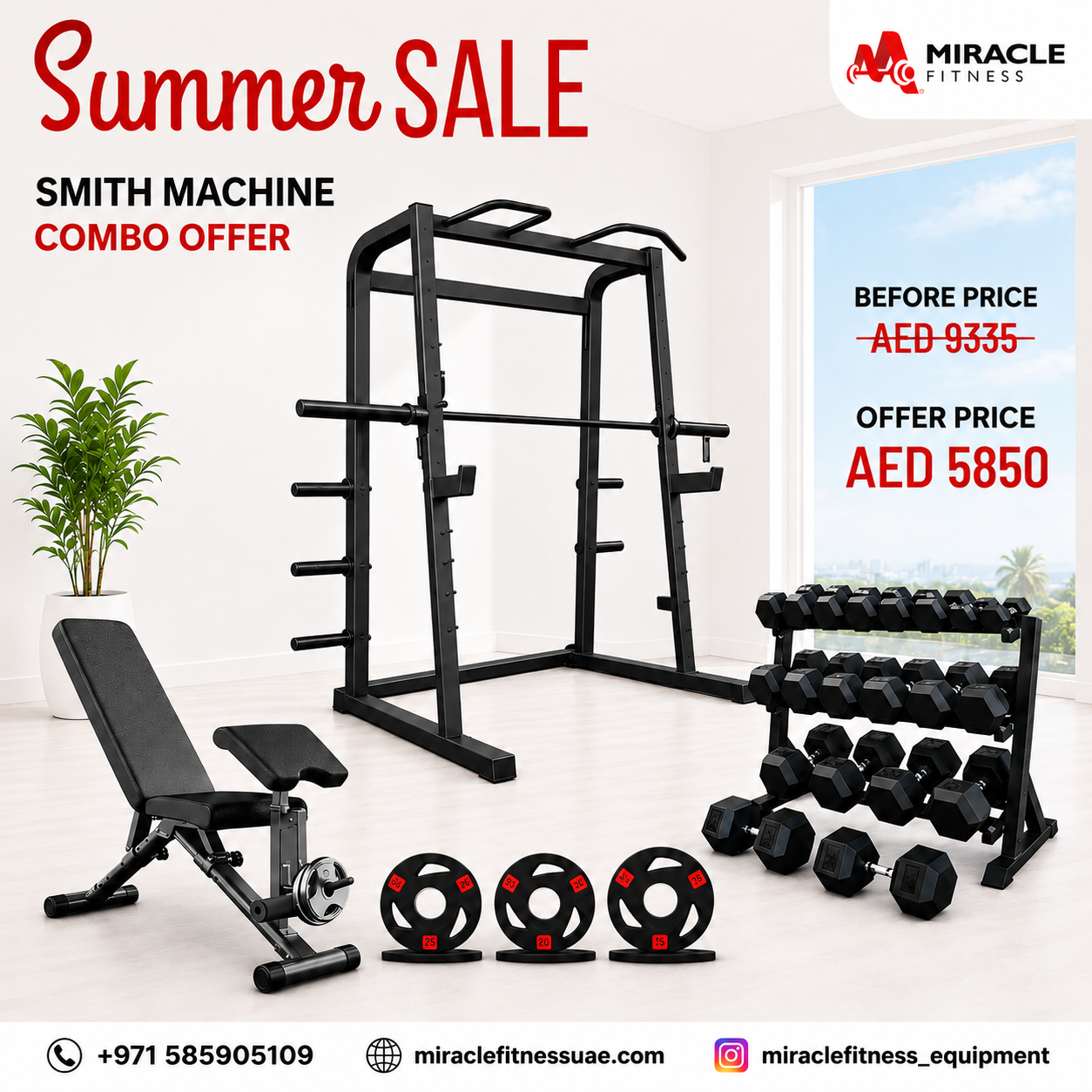 Smith Machine Home Gym Trainer Combo Set
