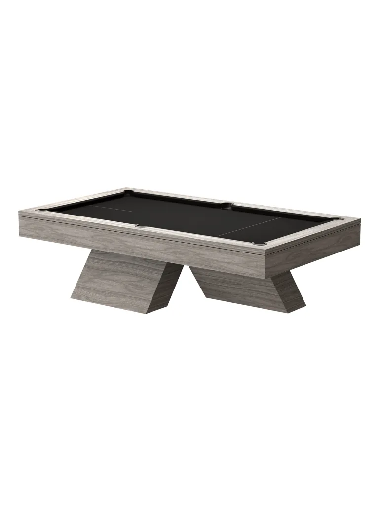 Bilhares Carrinho Chi Modern Pool Table | Ash Wood Grey Finish | 8 FT
