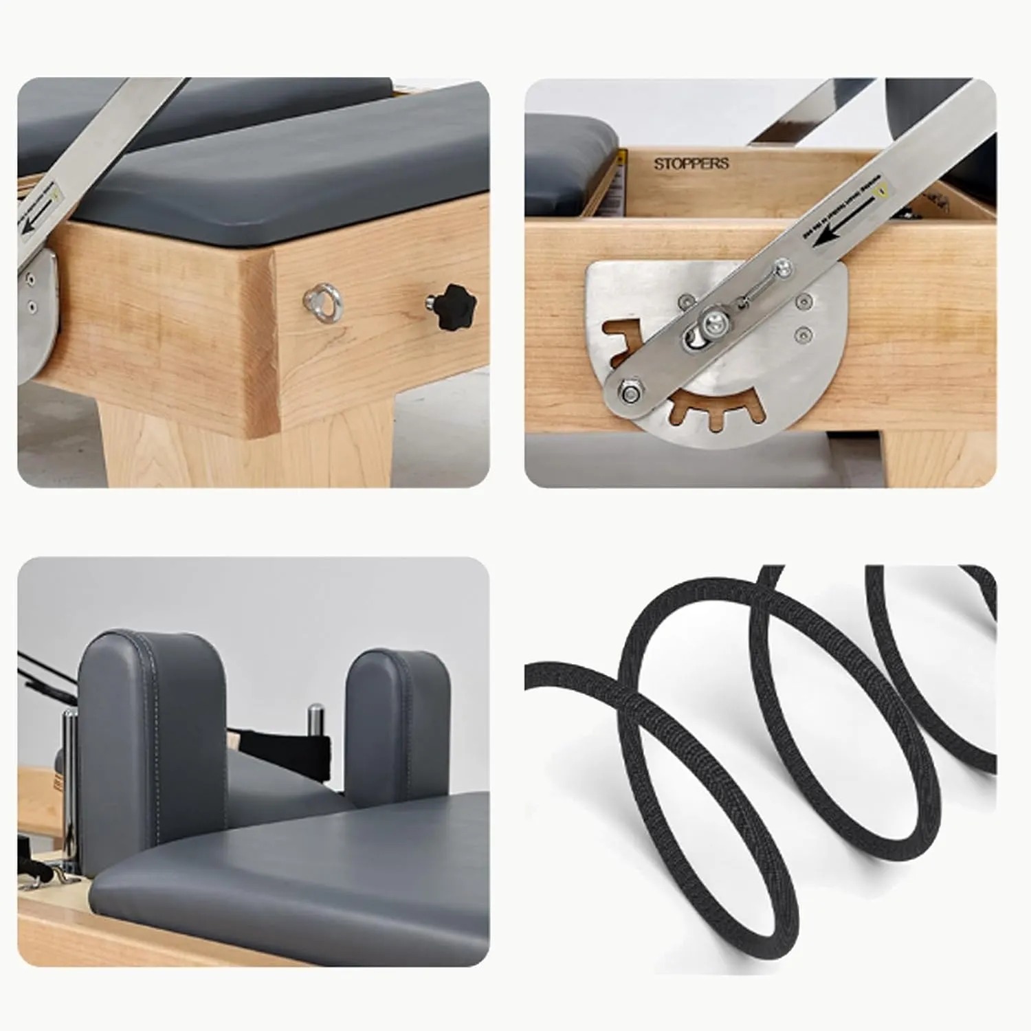 Body Strong MAX Pilates Reformer Combo Set of 5 – Maple Wood