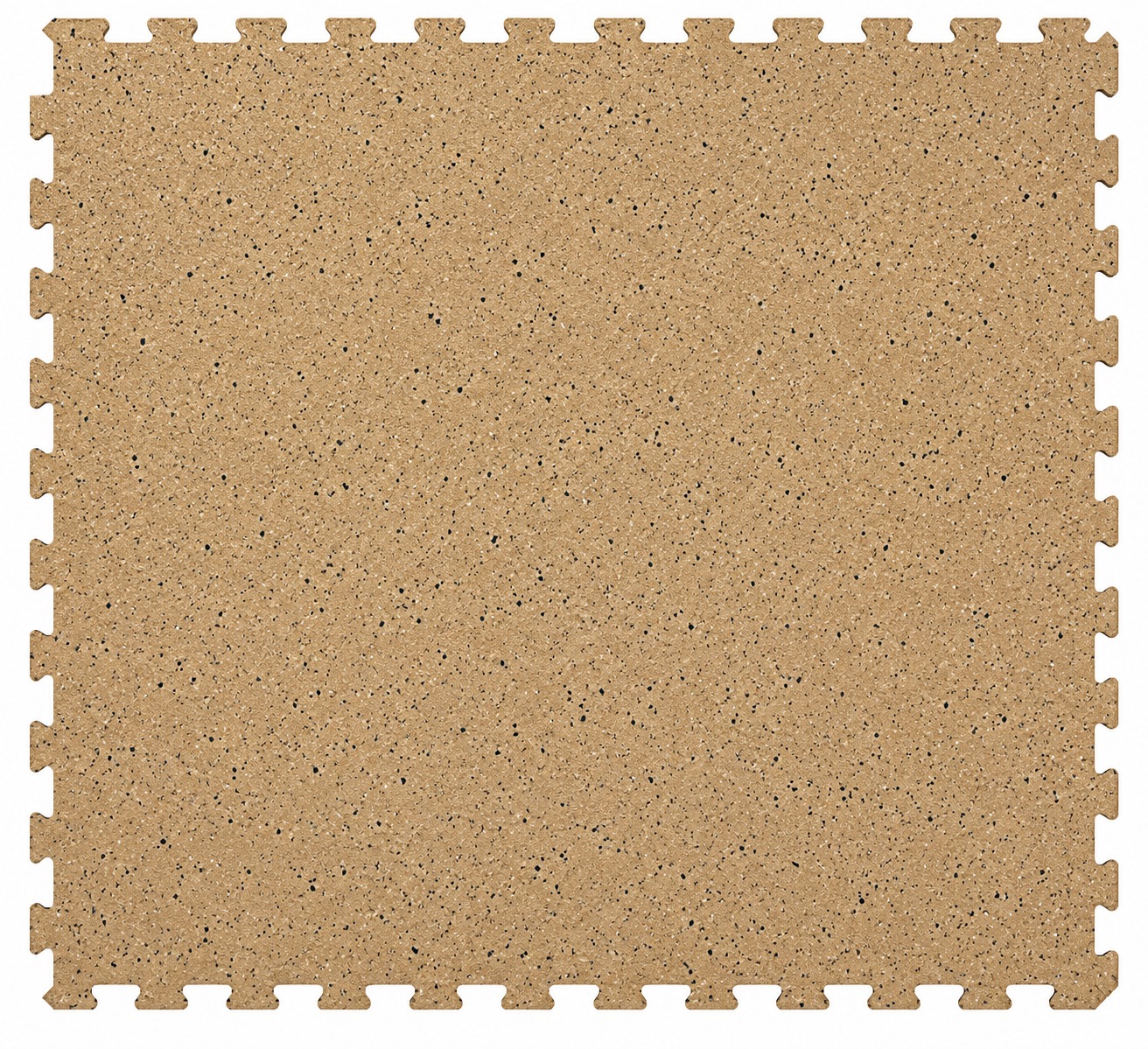 Pavi Flex Beige Color Gym Mat with Black Dot- 100*100cm 7MM Thickness