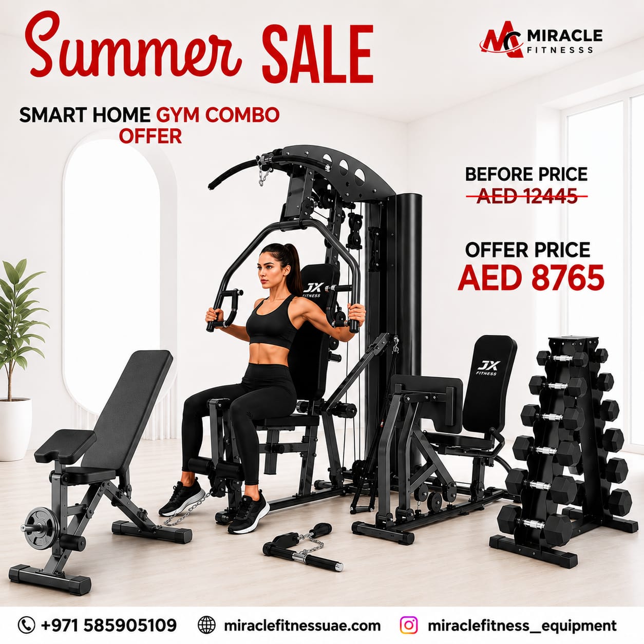 JX Fitness Multifunctional Gym Pro Combo Set