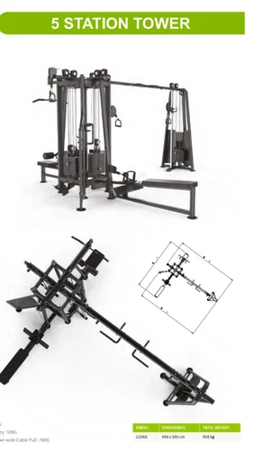 Miracle Fitness Multi Station Tower 5 Stack