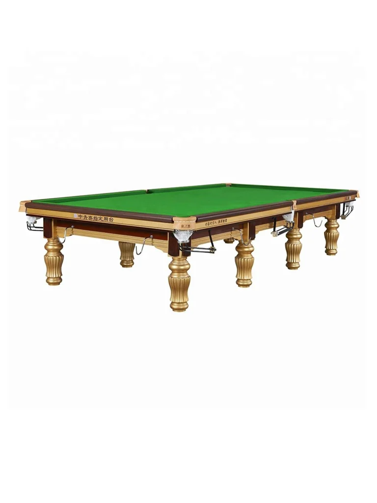 Xing Jue Professional Snooker Table Steel Cushion | Gold 12 FT