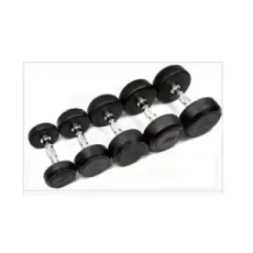 MIRACLEFITNESS ROUND RUBBER DUMBBELLS 2.5KG – SOLD AS PAIR (2 PCS)