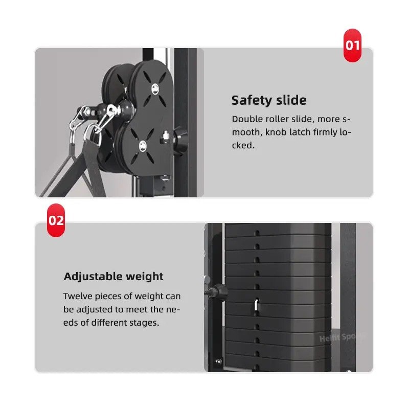 Miracle Fitness Single Side Adjustable Pulley Trainer MR-A5