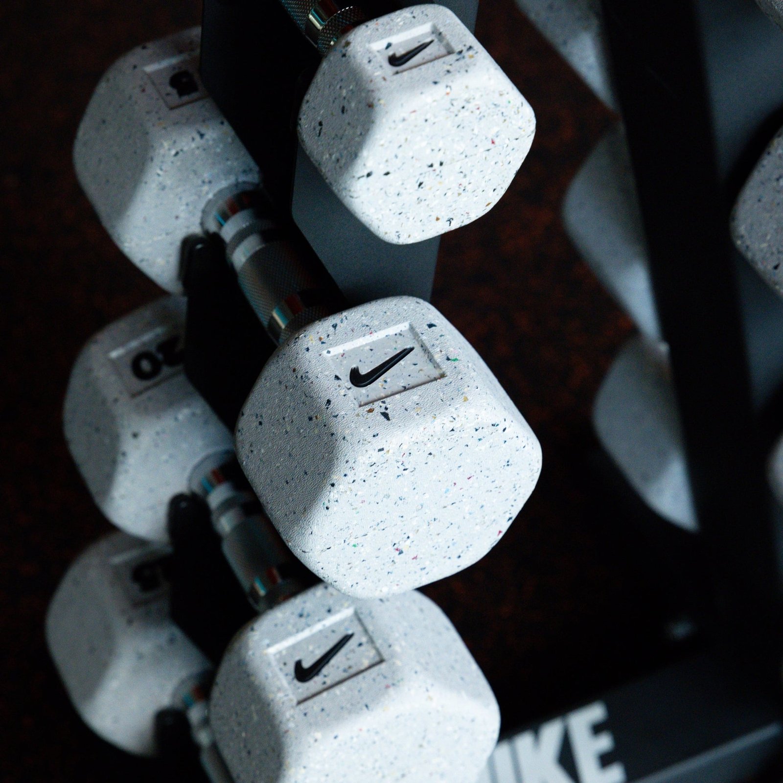 Nike Strength Heavy-Duty Grind Hex Dumbbell - Wolf Grey | Pair | 1 Kg to 10Kg