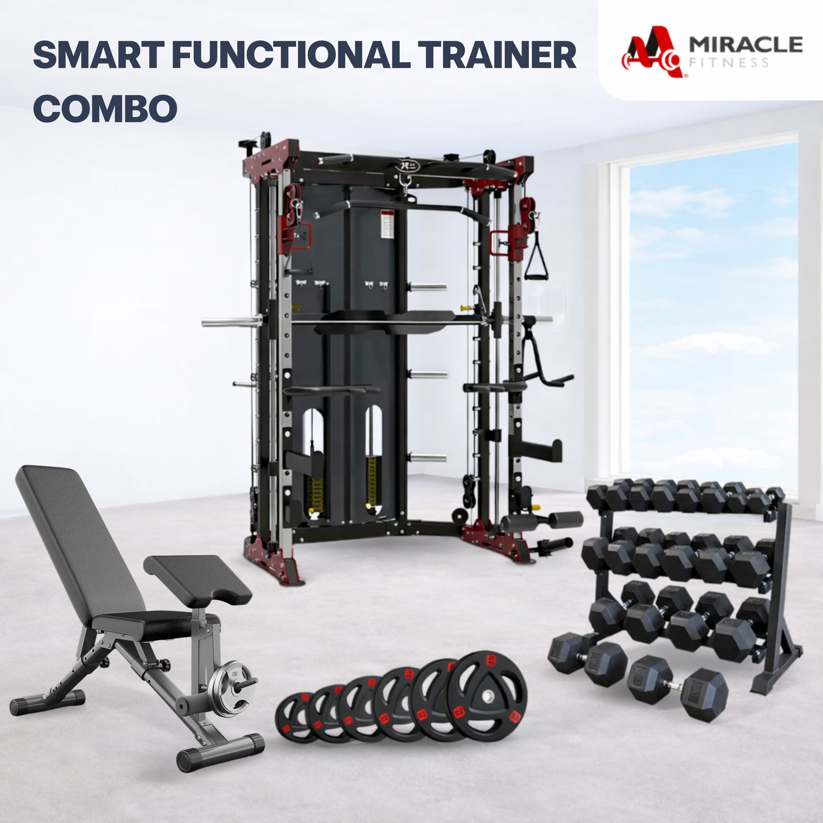 All-in-One Smart Home Gym Equipment Combo Set