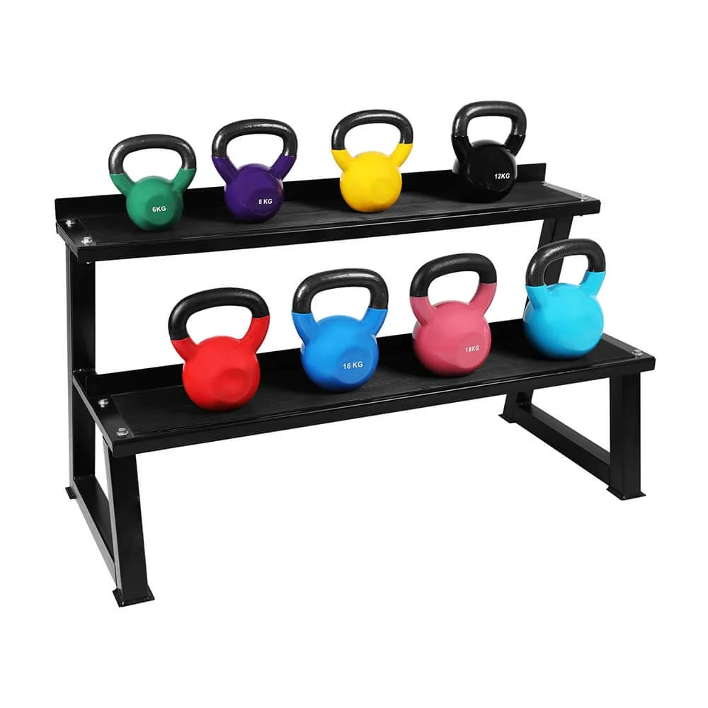 Miracle Fitness 2 Tier Kettlebell Rack for 10 kettlebells