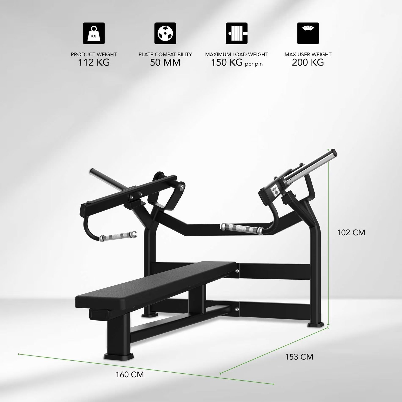 Tunturi Platinum Horizontal Chest Press - V-series