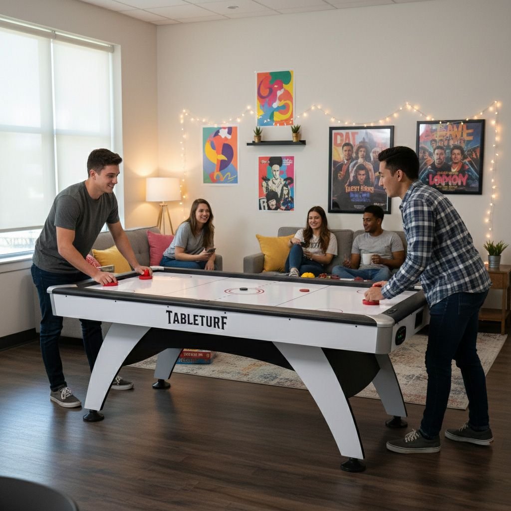 TableTurf Air Rush 7 Feet Air Hockey Table | White Gloss