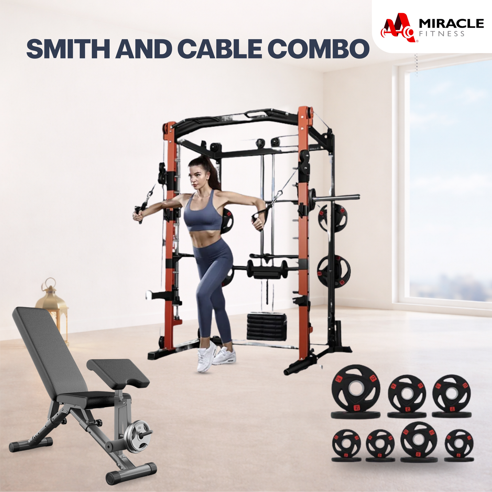Multi-Functional Smith and Cable Machine