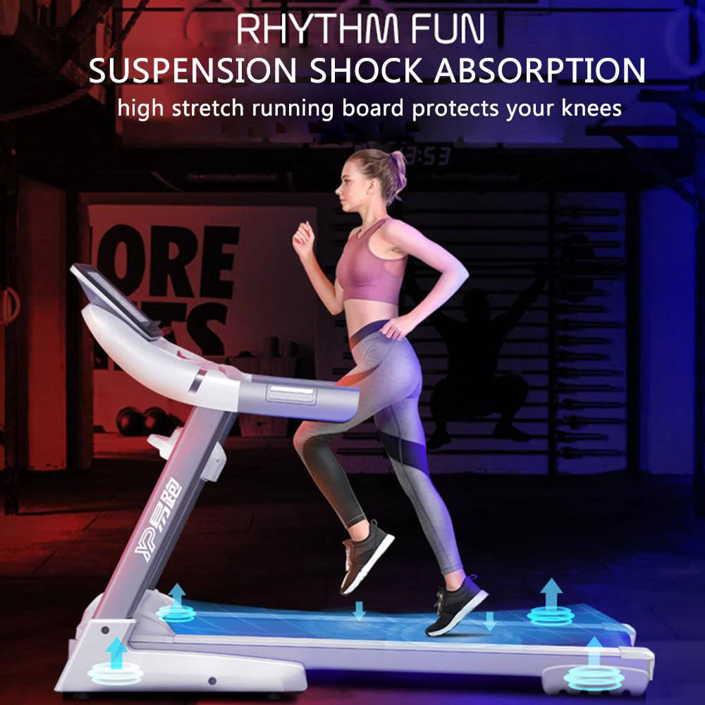 Miracle Foldable Treadmill with 10.1" Touch Display - Quiet Motor, Spacious Running Area