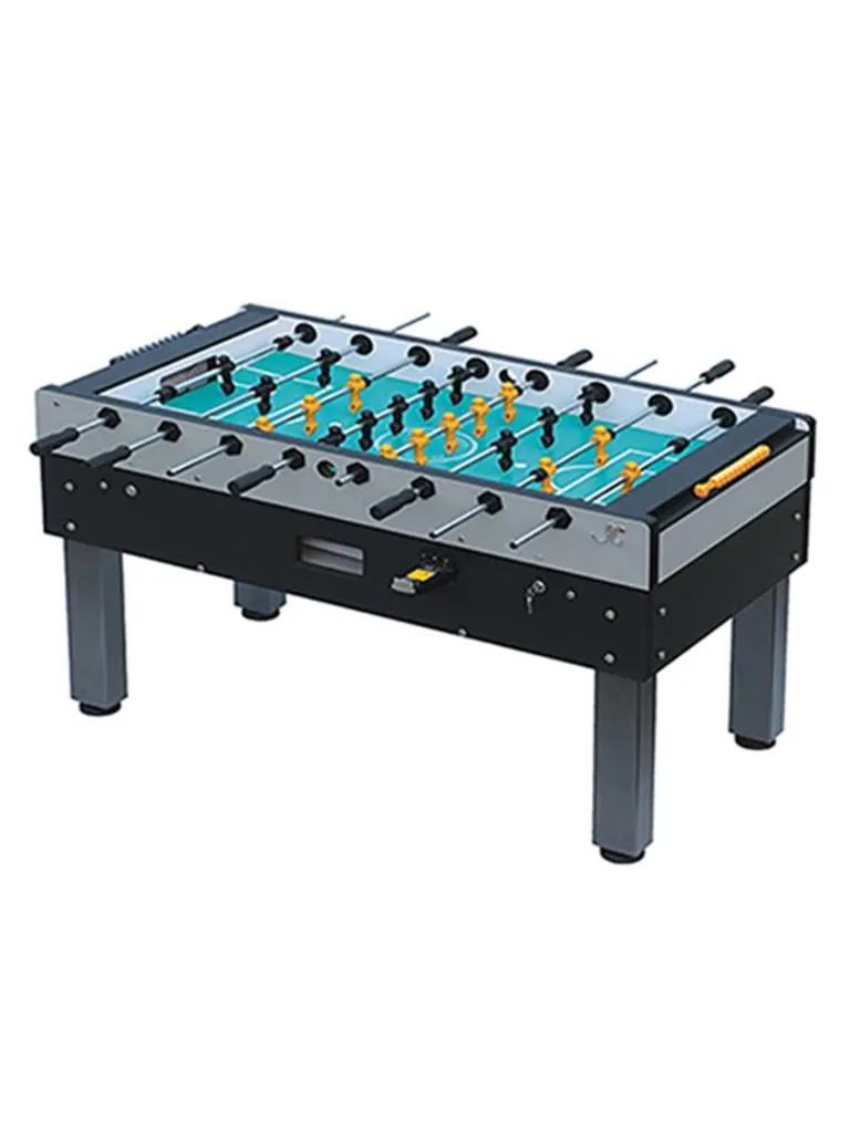 Knightshot ST139 Commercial Use Coin-Operated Foosball Table With Black And Yellow Players