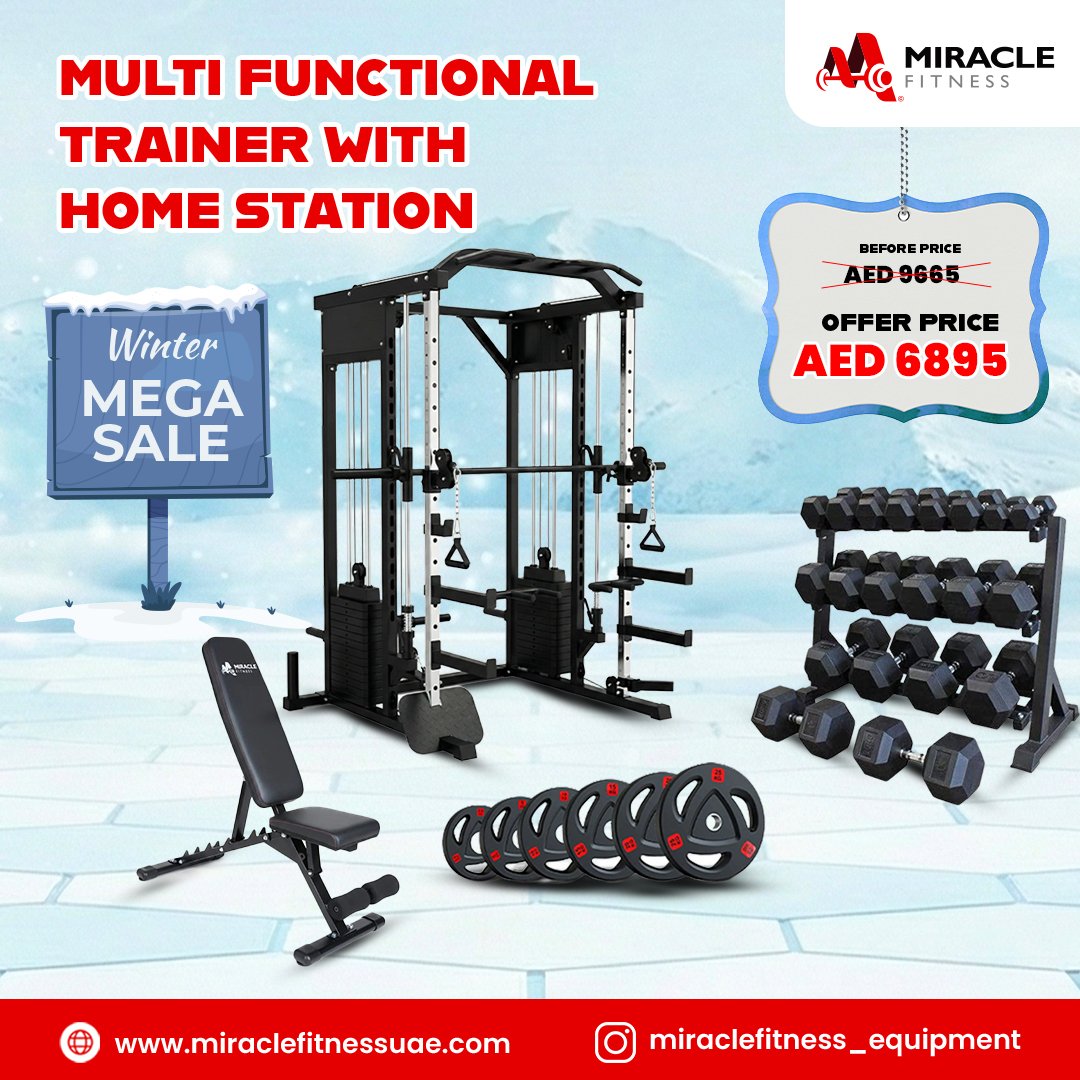 All-in-One Home Gym Functional Trainer Combo Set