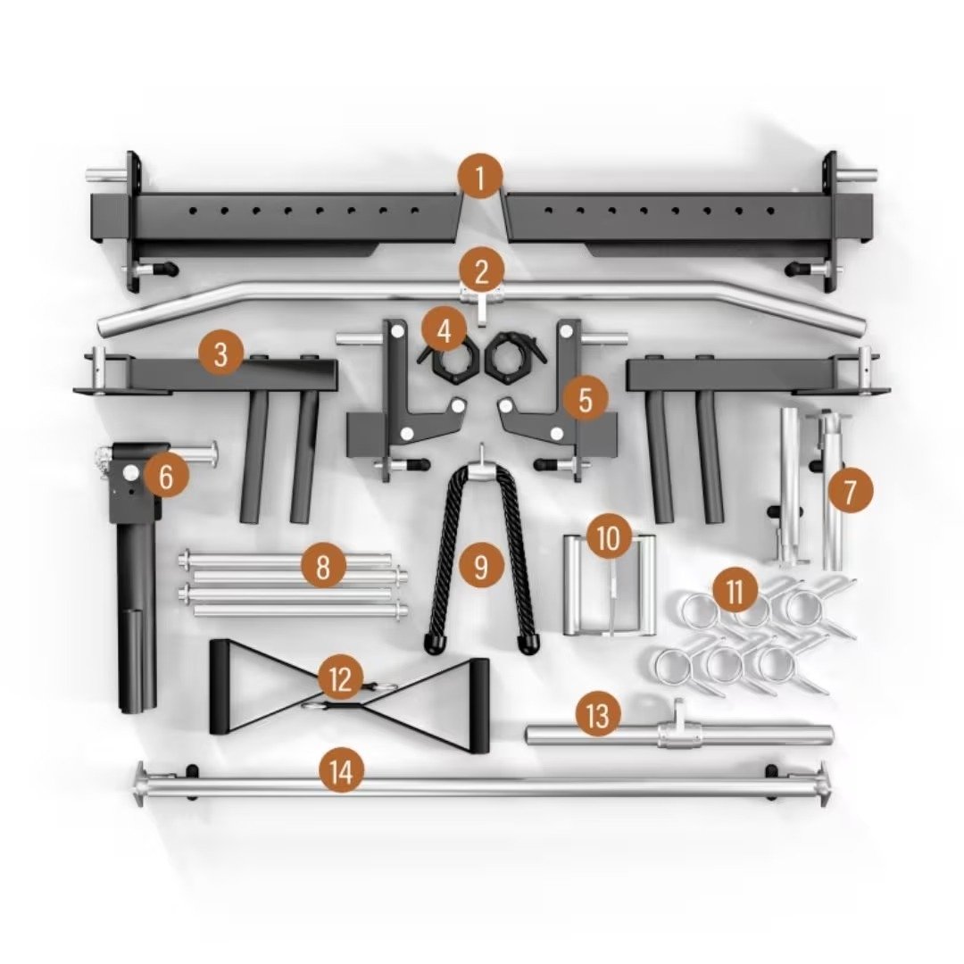 BruteForce ALFA-CUT All-In-One Smith Functional Trainer With Converging Smith