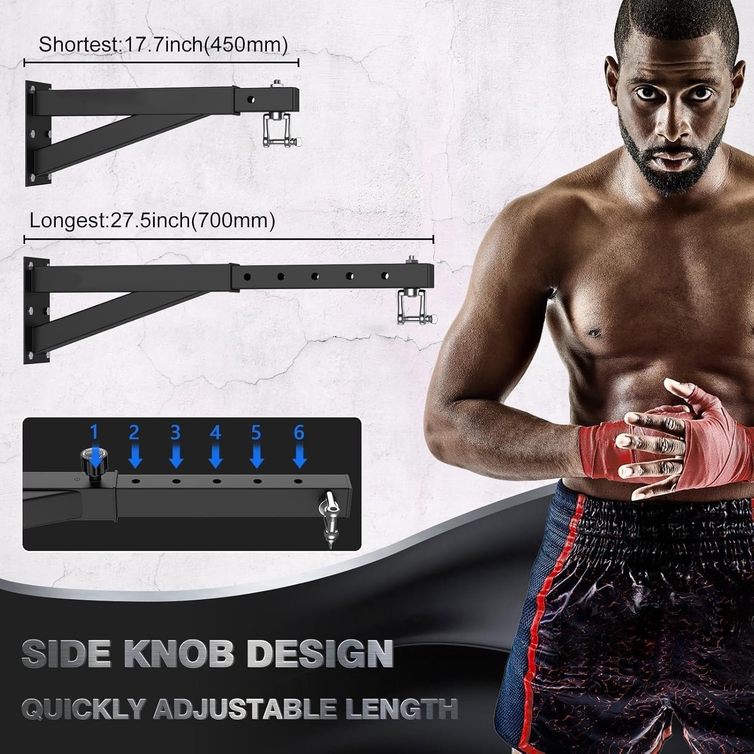 Miracle Fitness Boxing Heavy Bag Hanger Wall Mount