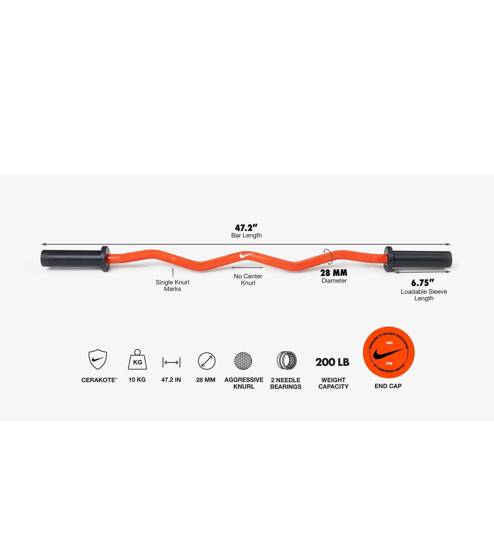 Nike Shield Curl Bar