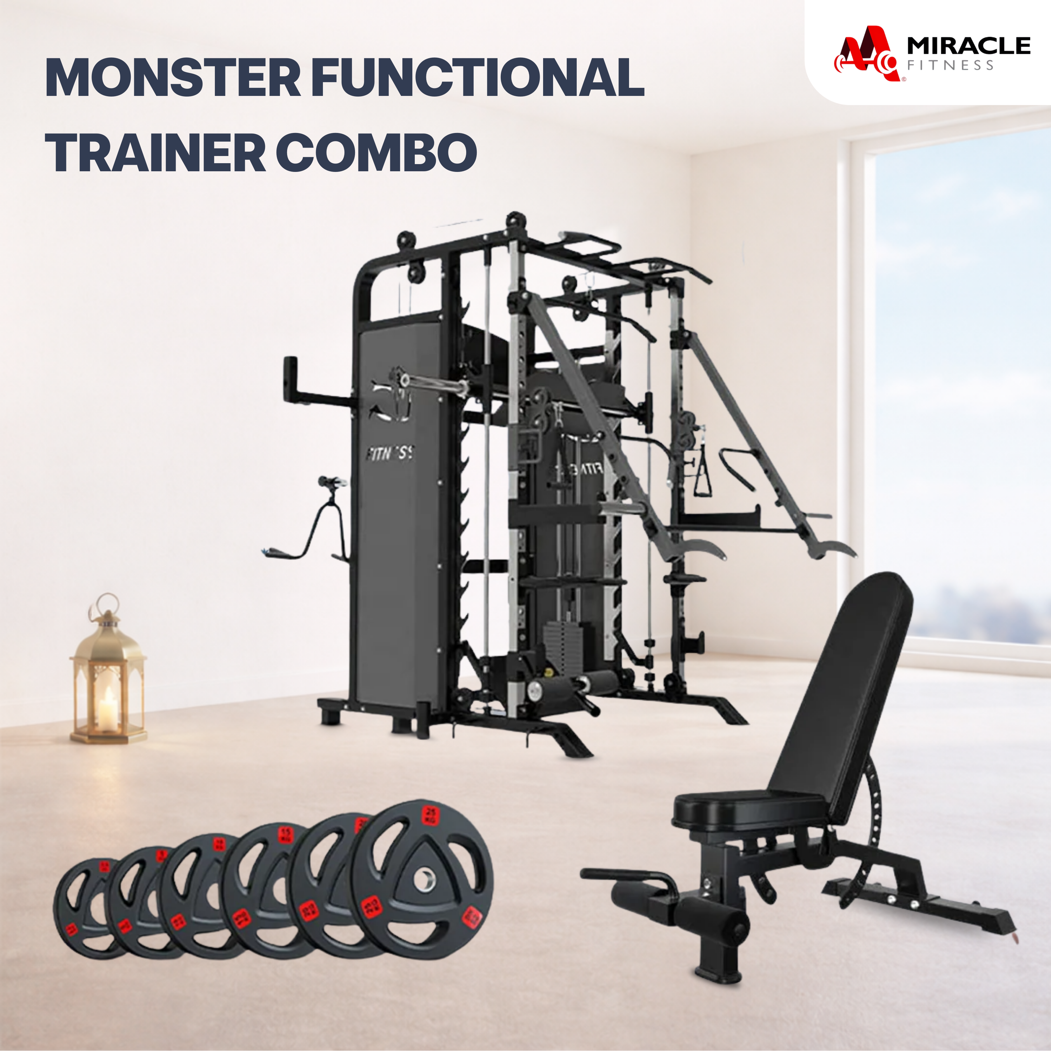 All-in-One Functional Trainer Combo Set | MiracleFitness UAE