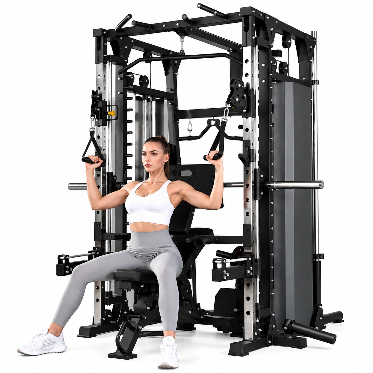 Miracle Fitness All-in-One Smith machine with Functional Trainer Combo Offer